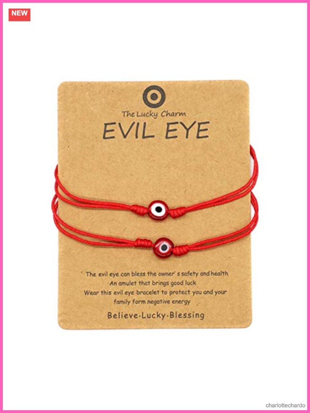 Handmade String Evil Eye Charm Bracelet Adjustable Lucky Protection Unisex